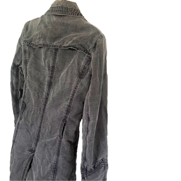 BANANA REPUBLIC - Long Blue Jean Jacket - Picture 3 of 9